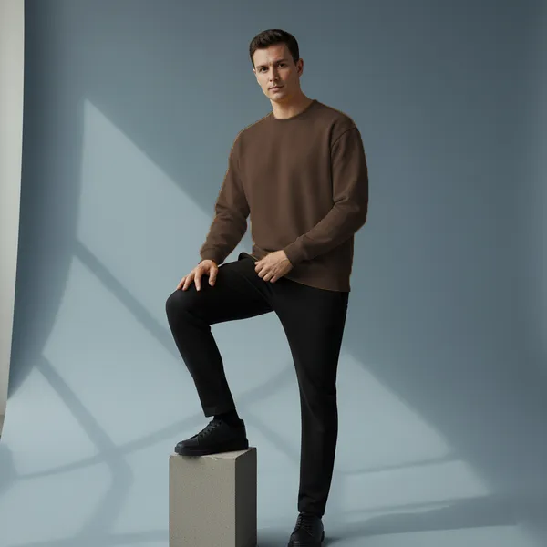 Chocolate_Premium_Solid_Sweatshirt_350_Gsm_Heavyweight_100%_Cotton_|_Warm_&_Ultra-Soft_Winter_Wear