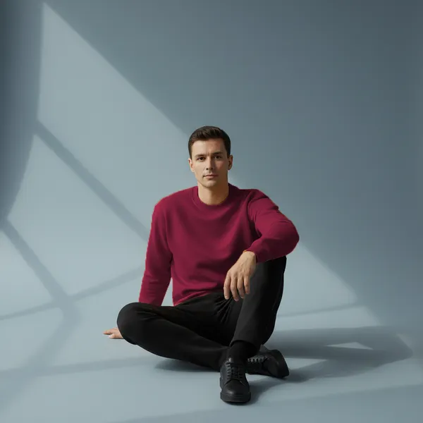 Maroon_Premium_Solid_Sweatshirt_350_Gsm_Heavyweight_100%_Cotton_|_Warm_&_Ultra-Soft_Winter_Wear