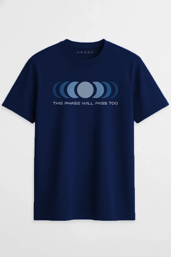 This_Phase_Will_Pass_Too_Regular_Fit_Unisex_Half_Sleeve_T-Shirt_|_100%_Cotton_|_Bio-Washed_|_Pre-Shrunk_|_Soft_&_Comfortable