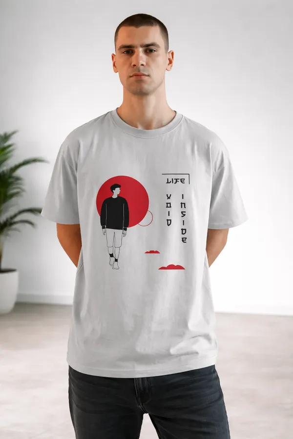 Grey_Pure_Cotton_Round_Neck_Graphic_Print_Half_Sleeve_T-Shirt_For_Men