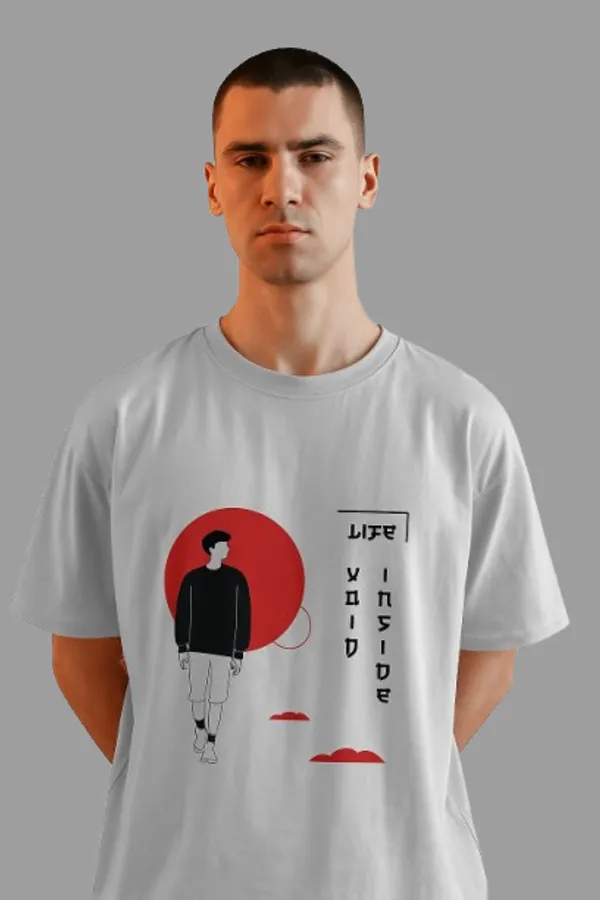 Grey_Pure_Cotton_Round_Neck_Graphic_Print_Half_Sleeve_T-Shirt_For_Men