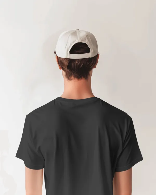 Black_Pure_Cotton_Round_Neck_Graphic_Print_Half_Sleeve_T-Shirt_For_Men