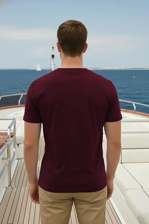 Compass_Half_Sleeve_Regular_Fit_Unisex_T-Shirt_|_100%_Cotton_|_Bio-Washed_|_Pre-Shrunk_|_Soft_&_Comfortable