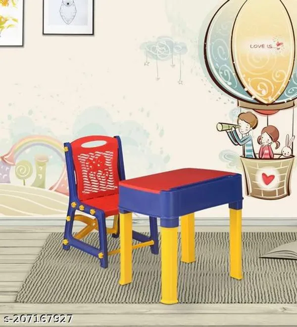 Red_Kids_Study_Table_With_Storage-Red_And_Blue
