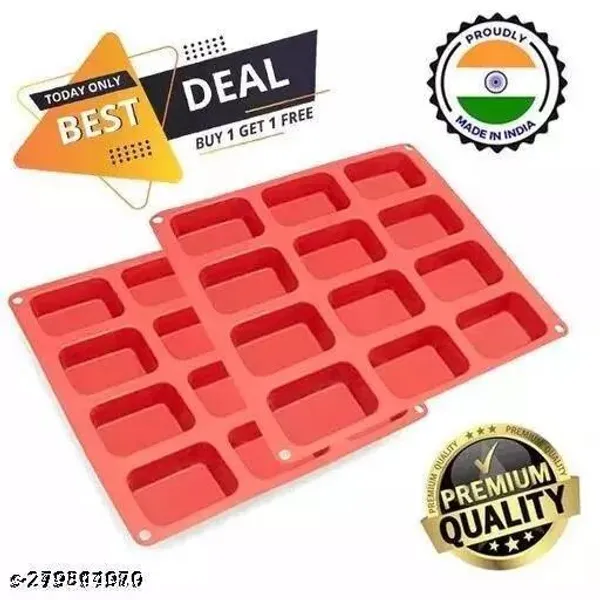 Red_12-Cavity_Silicone_Mould_For_Soap_Making_(Pack_Of_2)