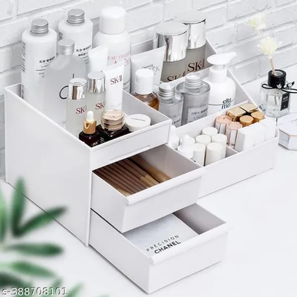 White_Bird_Makeup_Organiser_Cosmetic_Makeup_Lipstick_Storage_Box_With_Drawer_Plastic_Case_Holder_Skin_Care_Products_For_Dressing_Table