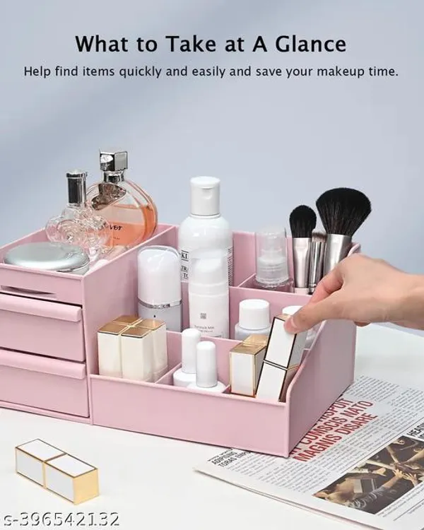 Pink_Jewellery_Storage_Box_Cosmetics_Storage_Box_Capacity_Cosmetic_Jewellery_Box