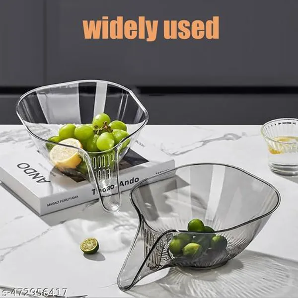 Grey_Rice_Strainer_9X5_Inch_Bpa-Free_Plastic_Rice_Washer_With_Fine_Holes_And_Ergonomic_Handle_Multifunctional_Fruit_Washing_Bowl_For_Cleaning_Fruits_Vegetables_Transparent_Rice_Washer