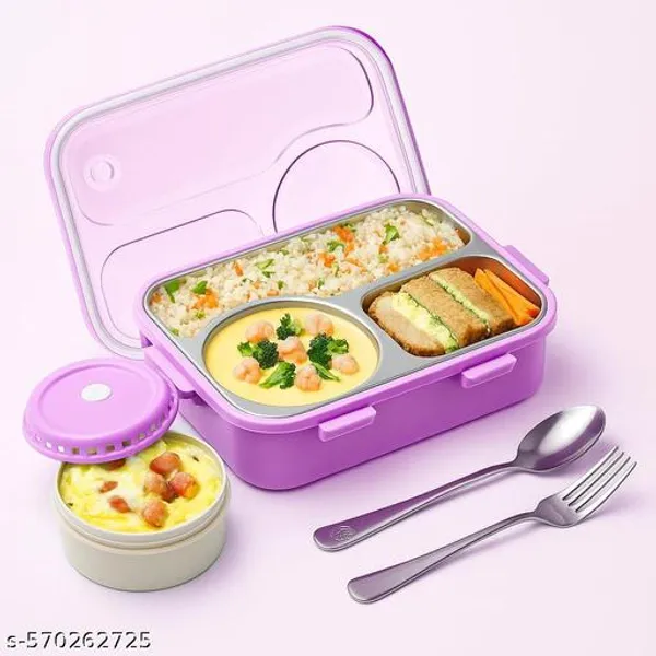 Purple_Premium_3-Compartment_Stainless_Steel_Lunch_Box_Set_With_Leak-Proof_Lid