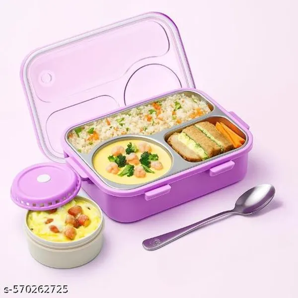 Purple_Premium_3-Compartment_Stainless_Steel_Lunch_Box_Set_With_Leak-Proof_Lid