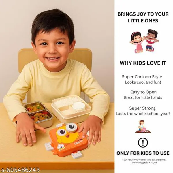 Orange_Orange_Stainless_Steel_Bento_Lunch_Box_–_3-Compartment_Leak_Proof_Cartoon_Lunch_Box_With_Fun_Eye-Shaped_Sauce_Container_(Pack_Of_2)