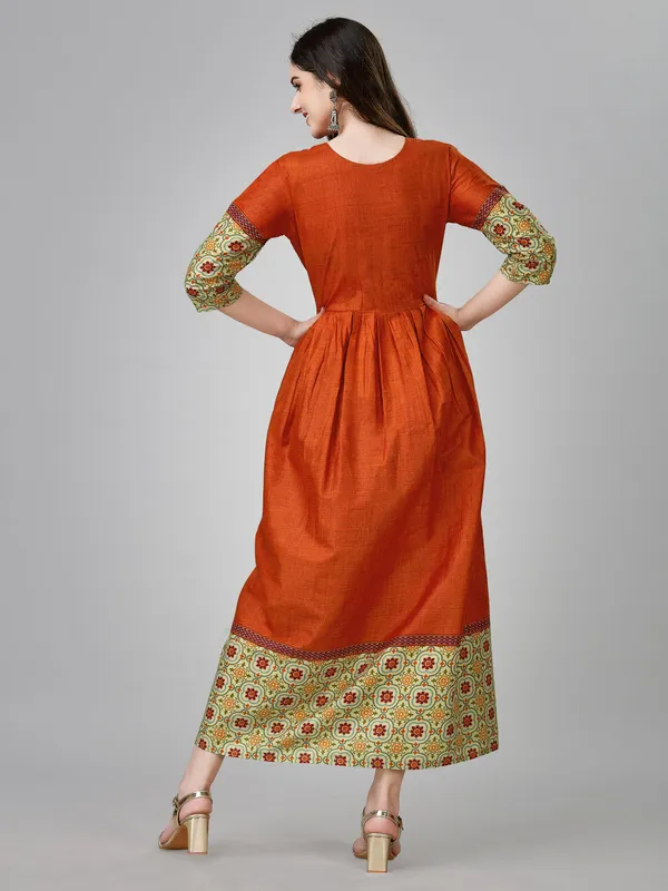 Orange_Orange_Embroidered_Anarkali_Kurta_For_Women