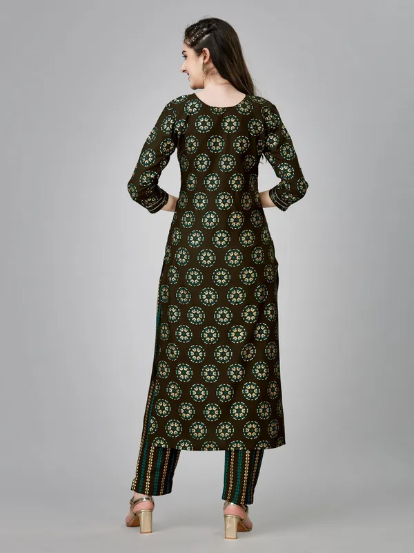 Brown_&_Dark_Coffee_Kurta_Pant_Set_For_Women