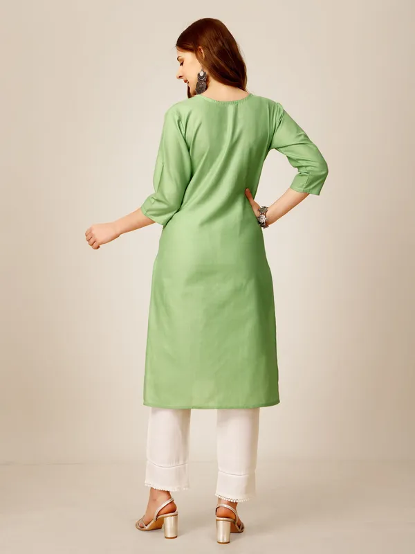 Green_&_Lime_Kurta_Pant_Set_For_Women