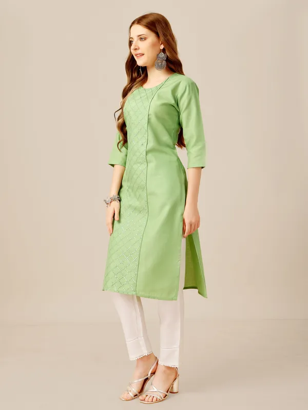 Green_&_Lime_Kurta_Pant_Set_For_Women