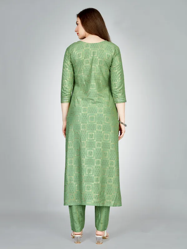 Light_Green_&_Pista_Kurta_Pant_Set_For_Women