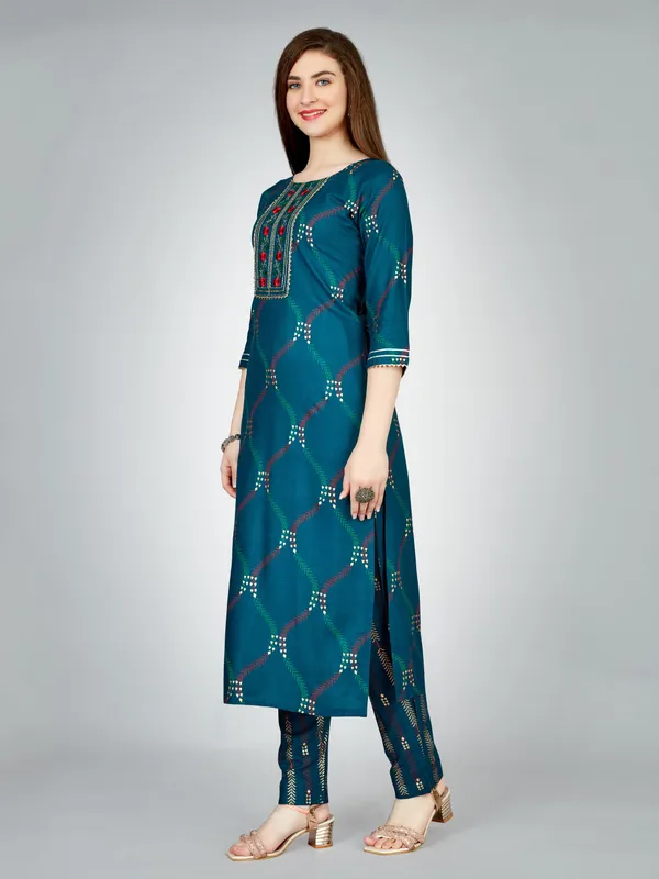 Blue_Kurta_Pant_Set_For_Women