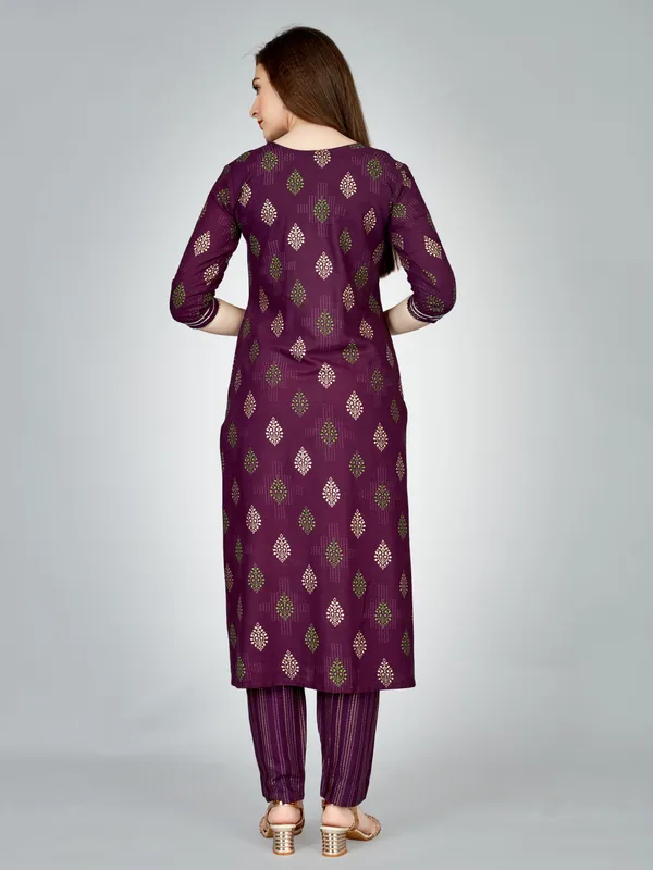 Purple_&_Purple_New_Kurta_Pant_Set_For_Women