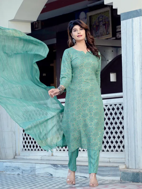 Green_Kurta_Pant_Dupatta_Set_For_Women
