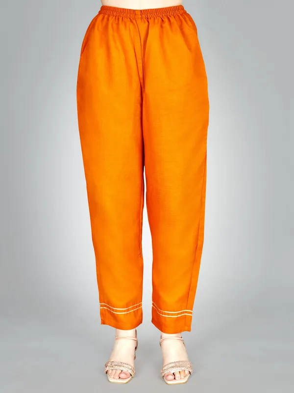 Yellow_&_Golden_Kurta_Pant_Set_For_Women