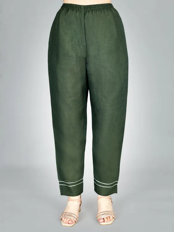 Dark_Green_Kurta_Pant_Set_For_Women