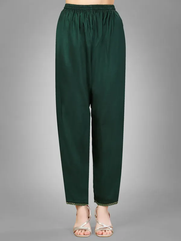 Dark_Green_Kurta_Pant_Dupatta_Set_For_Women