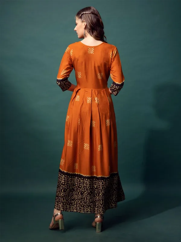 Orange_Orange_Printed_Anarkali_Kurta_For_Women