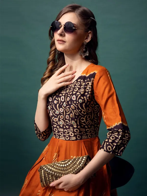 Orange_Orange_Printed_Anarkali_Kurta_For_Women