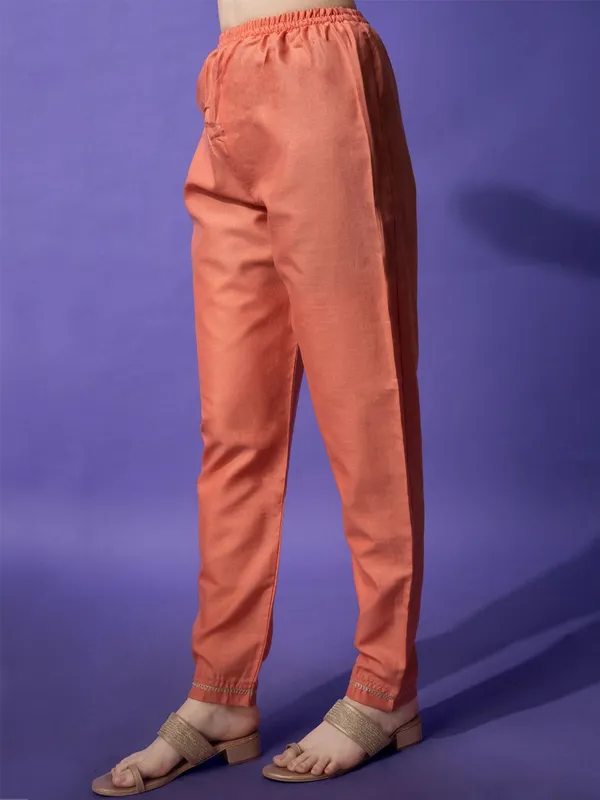 Orange_&_Coral_Kurta_Pant_Dupatta_Set_For_Women