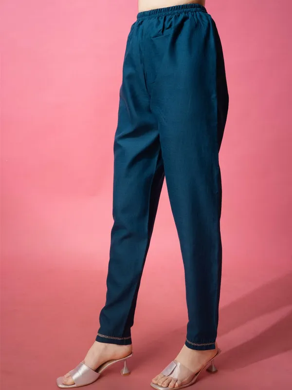 Blue_&_Morpichh_Kurta_Pant_Dupatta_Set_For_Women