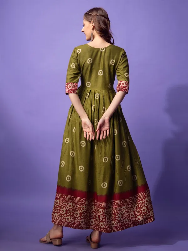 Green_&_Mehendi_Green_Printed_Anarkali_Kurta_For_Women