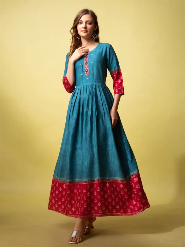 Blue_&_Rama_Blue_Printed_Anarkali_Kurta_For_Women