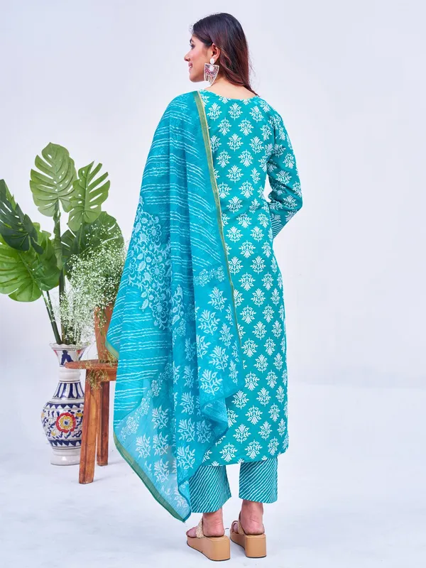 Blue_&_Rama_Kurta_Pant_Dupatta_Set_For_Women