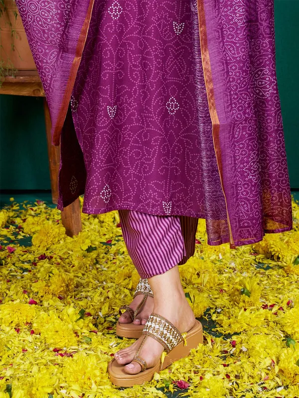 Purple_Kurta_Pant_Dupatta_Set_For_Women