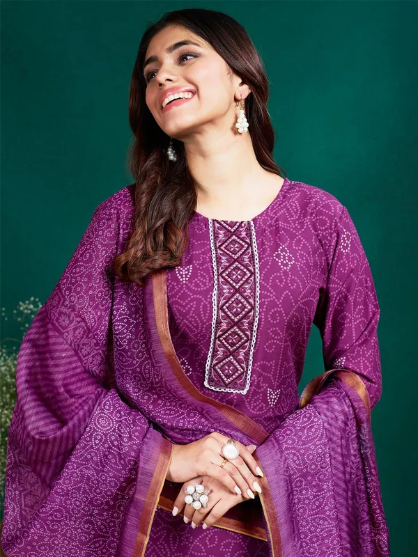 Purple_Kurta_Pant_Dupatta_Set_For_Women