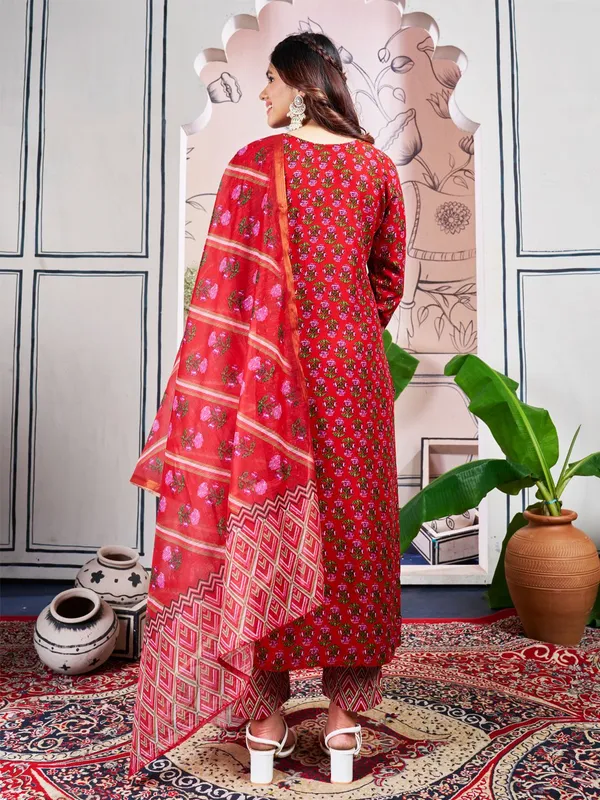 Red_Kurta_Pant_Dupatta_Set_For_Women