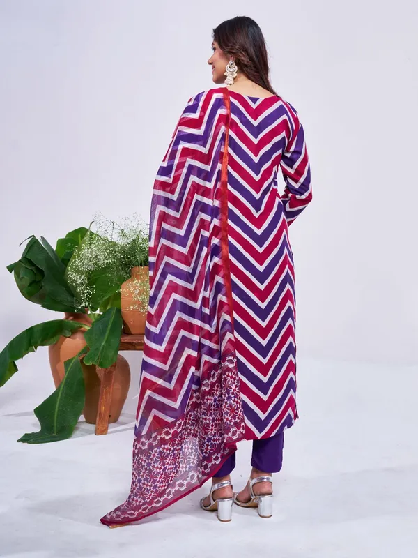 Purple_Kurta_Pant_Dupatta_Set_For_Women