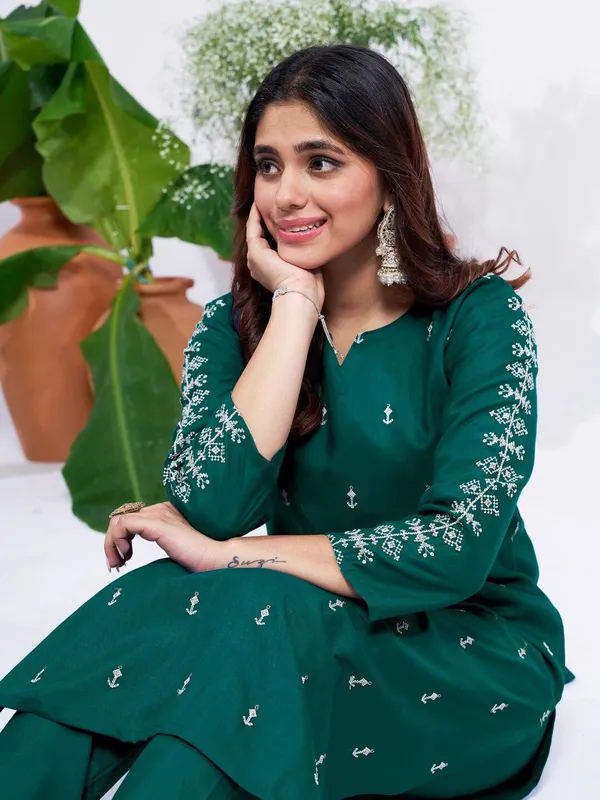 Green_&_Rama_Kurta_Pant_Dupatta_Set_For_Women