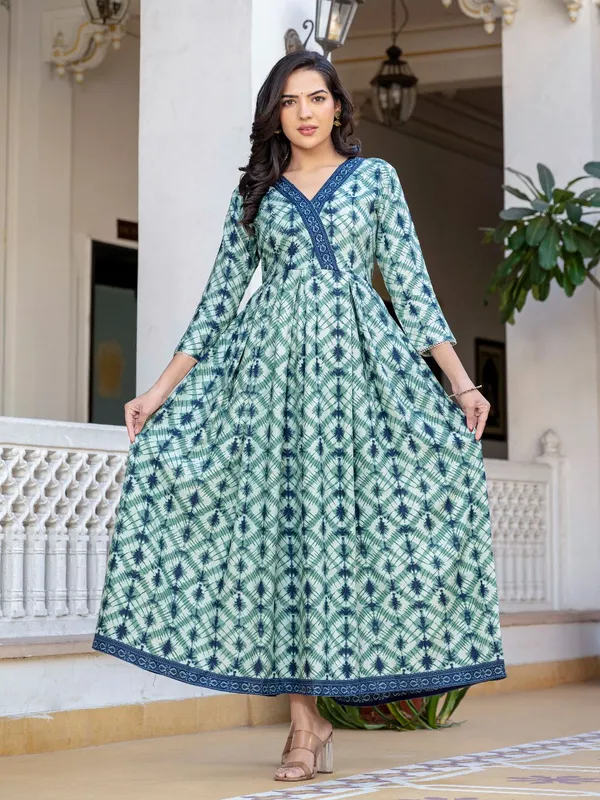 Green_&_Pista_Green_Printed_Anarkali_Kurta_For_Women
