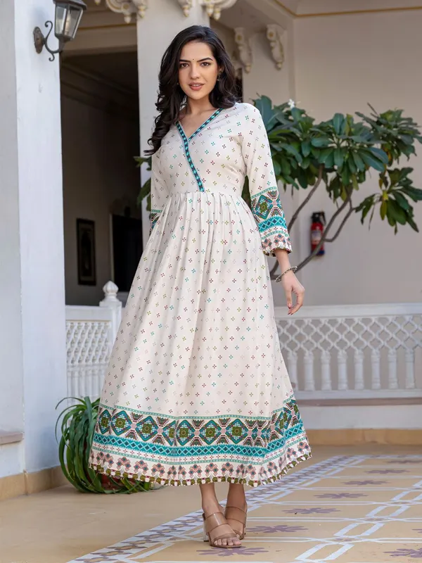 White_White_Printed_Anarkali_Kurta_For_Women