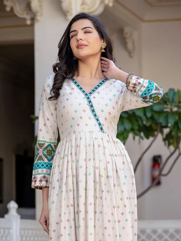 White_White_Printed_Anarkali_Kurta_For_Women