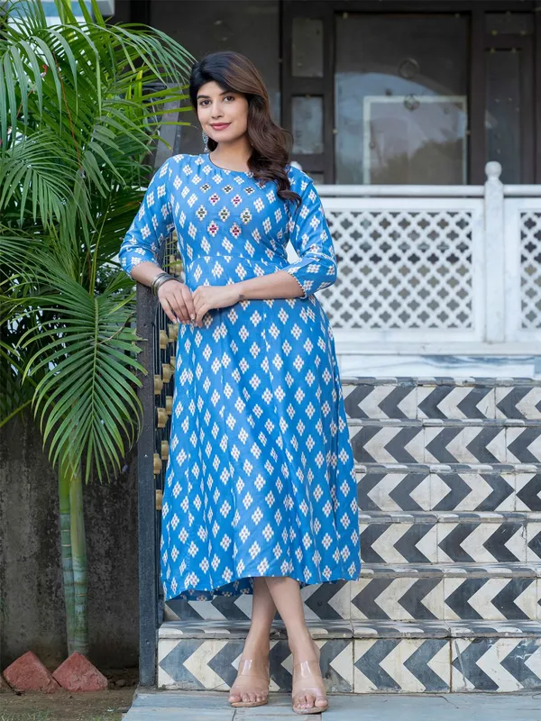 Blue_&_Skyblue_Blue_Printed_A-line_Kurta_For_Women