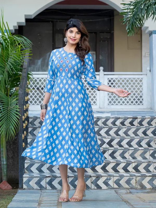Blue_&_Skyblue_Blue_Printed_A-line_Kurta_For_Women