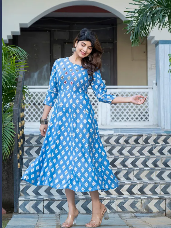 Blue_&_Skyblue_Blue_Printed_A-line_Kurta_For_Women