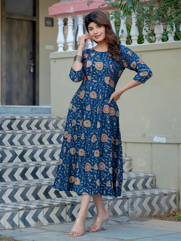 Blue_&_Navyblue_Blue_Printed_A-line_Kurta_For_Women
