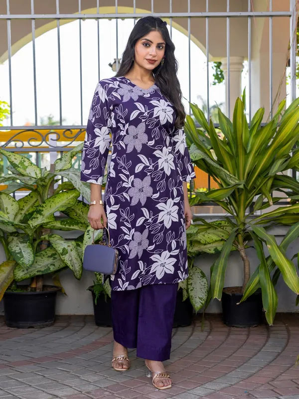 Purple_&_Jamun_Kurta_Pyjama_Set_For_Women