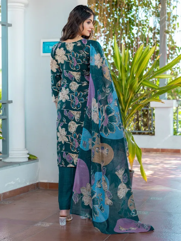 Green_&_Rama_Kurta_Pant_Dupatta_Set_For_Women