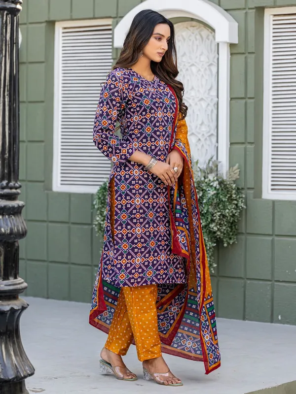 Blue_&_NavyBlue_Kurti_Pant_Dupatta_Set_For_Women
