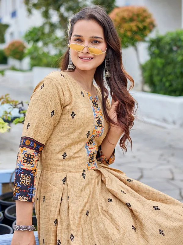 Green_&_Cream_Green_Printed_Anarkali_Kurta_For_Women