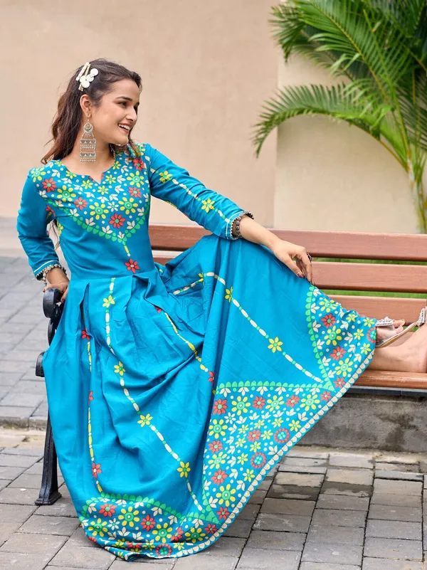 Blue_&_Morpich_Blue_Printed_Anarkali_Kurta_For_Women